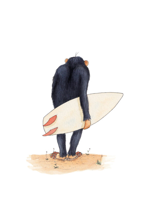 La scimmia del surf